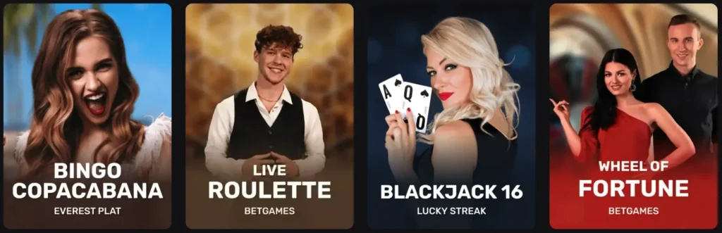 Amonbet Live Casino Hot Games