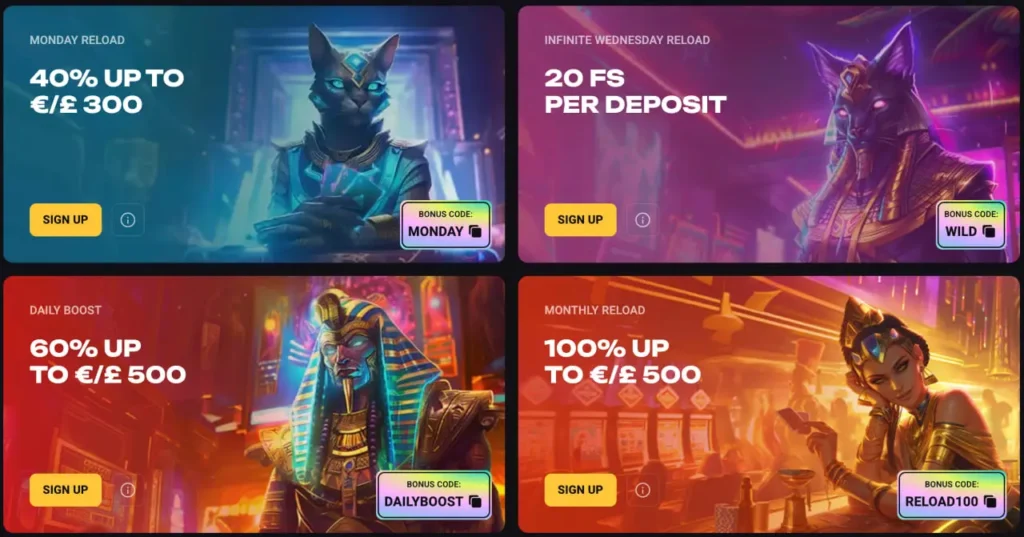 Amonbet Reload Bonuses